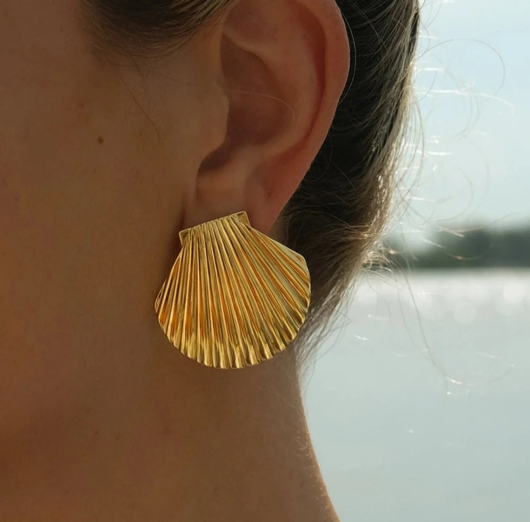 Stainless Steel Waterproof Stud Earrings.