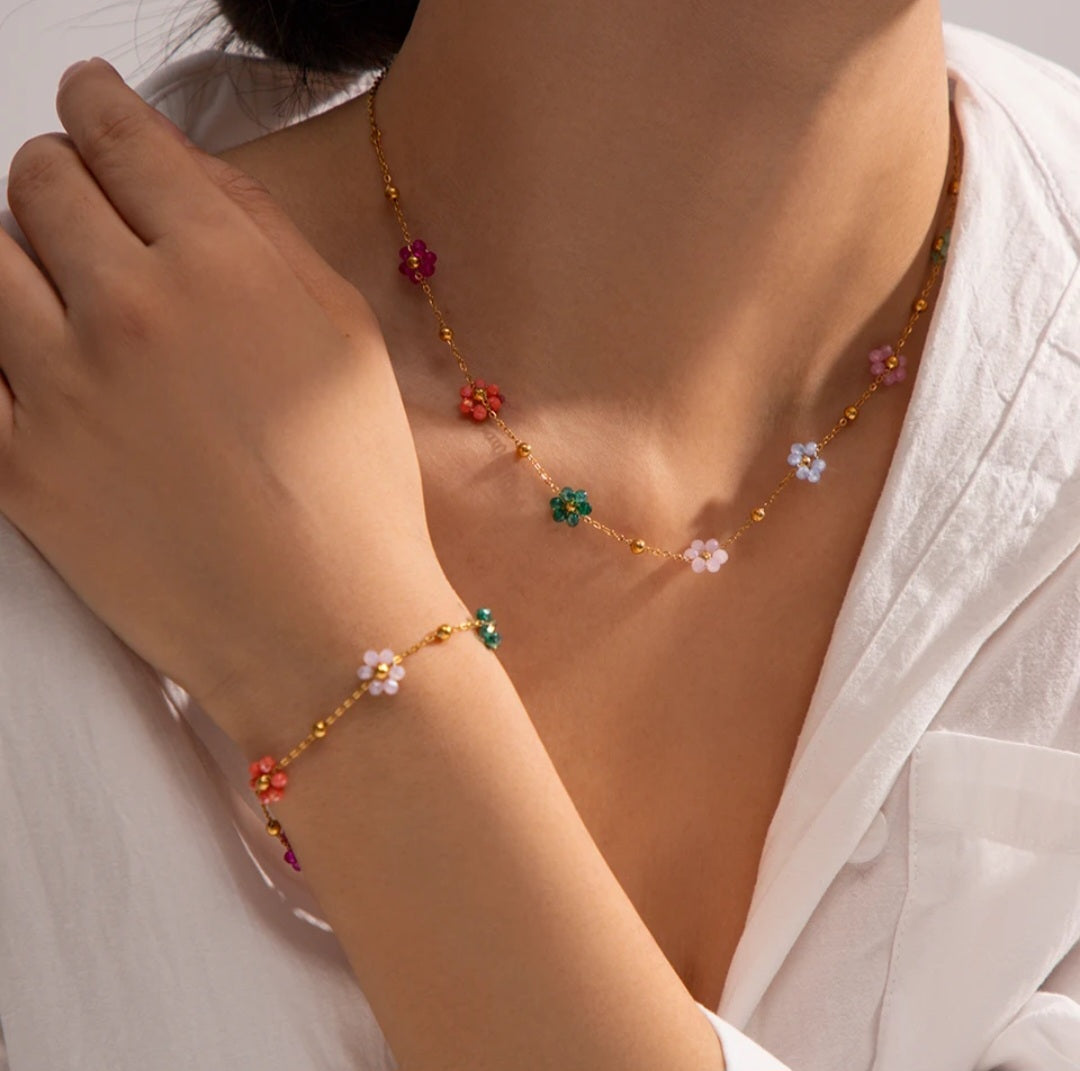 Stainless Steel Waterproof Jewelry Sets.