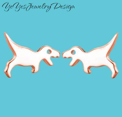 925 Sterling Silver Stud Tiny Animals Earrings. - YeYesJewelryDesign