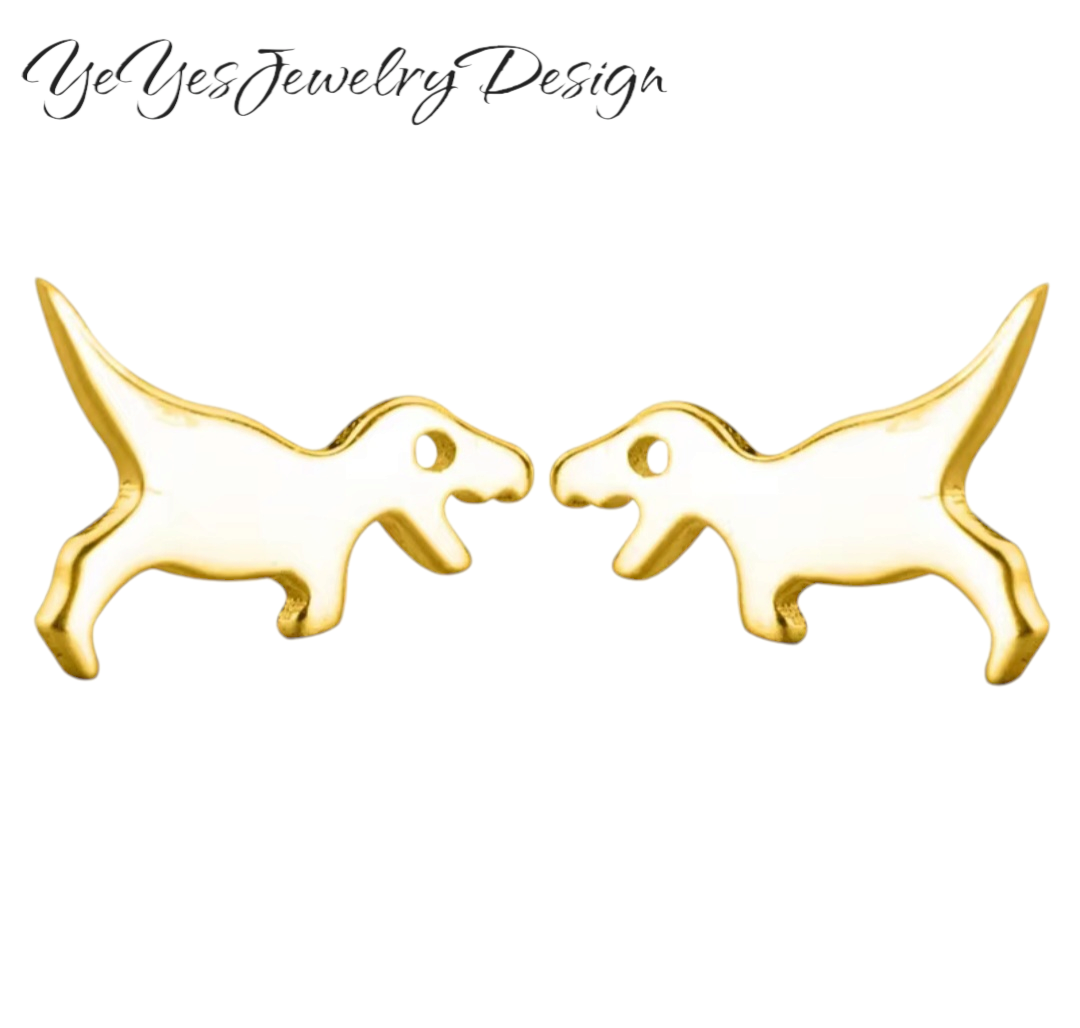 925 Sterling Silver Stud Tiny Animals Earrings. - YeYesJewelryDesign