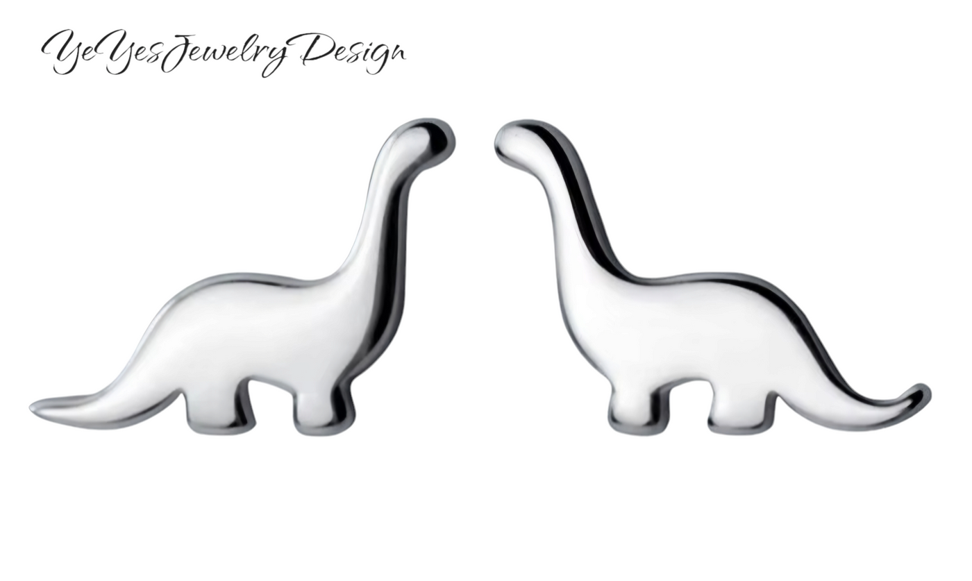 925 Sterling Silver Stud Tiny Animals Earrings. - YeYesJewelryDesign