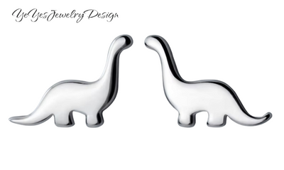 925 Sterling Silver Stud Tiny Animals Earrings. - YeYesJewelryDesign