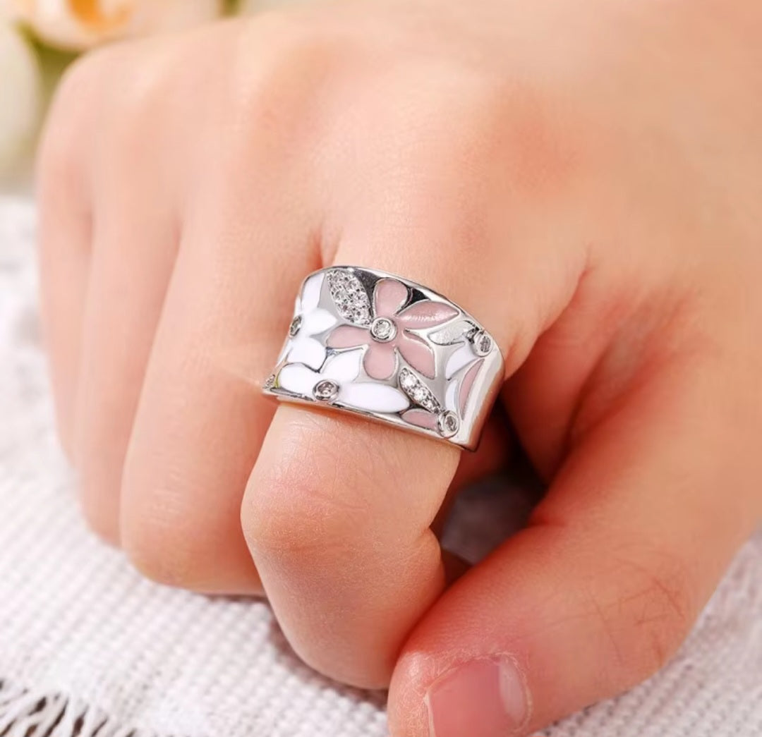 925 Sterling Silver Bohemia Drip Oil Leaf Rings. - YeYesJewelryDesign