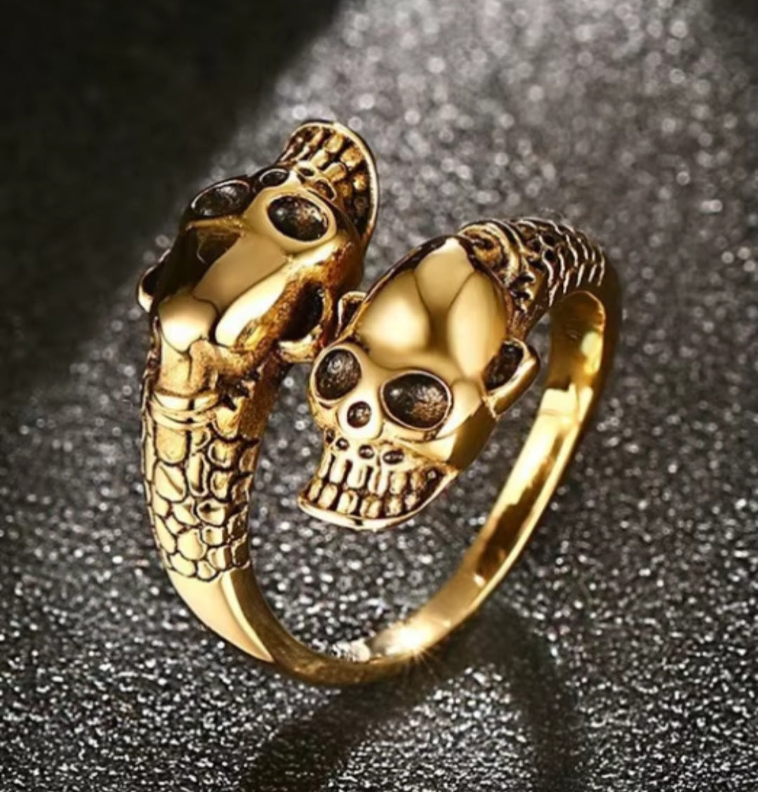Gothic Adjustable Waterproof Stainless-Steel Skull Head for Men and Women. - YeYesJewelryDesign