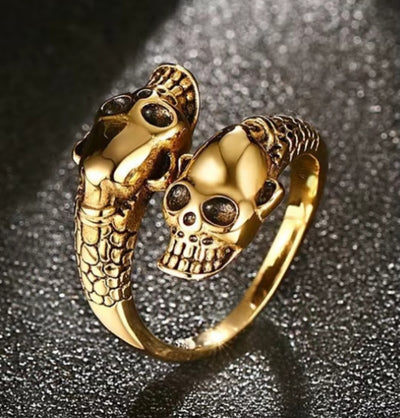 Gothic Adjustable Waterproof Stainless-Steel Skull Head for Men and Women. - YeYesJewelryDesign