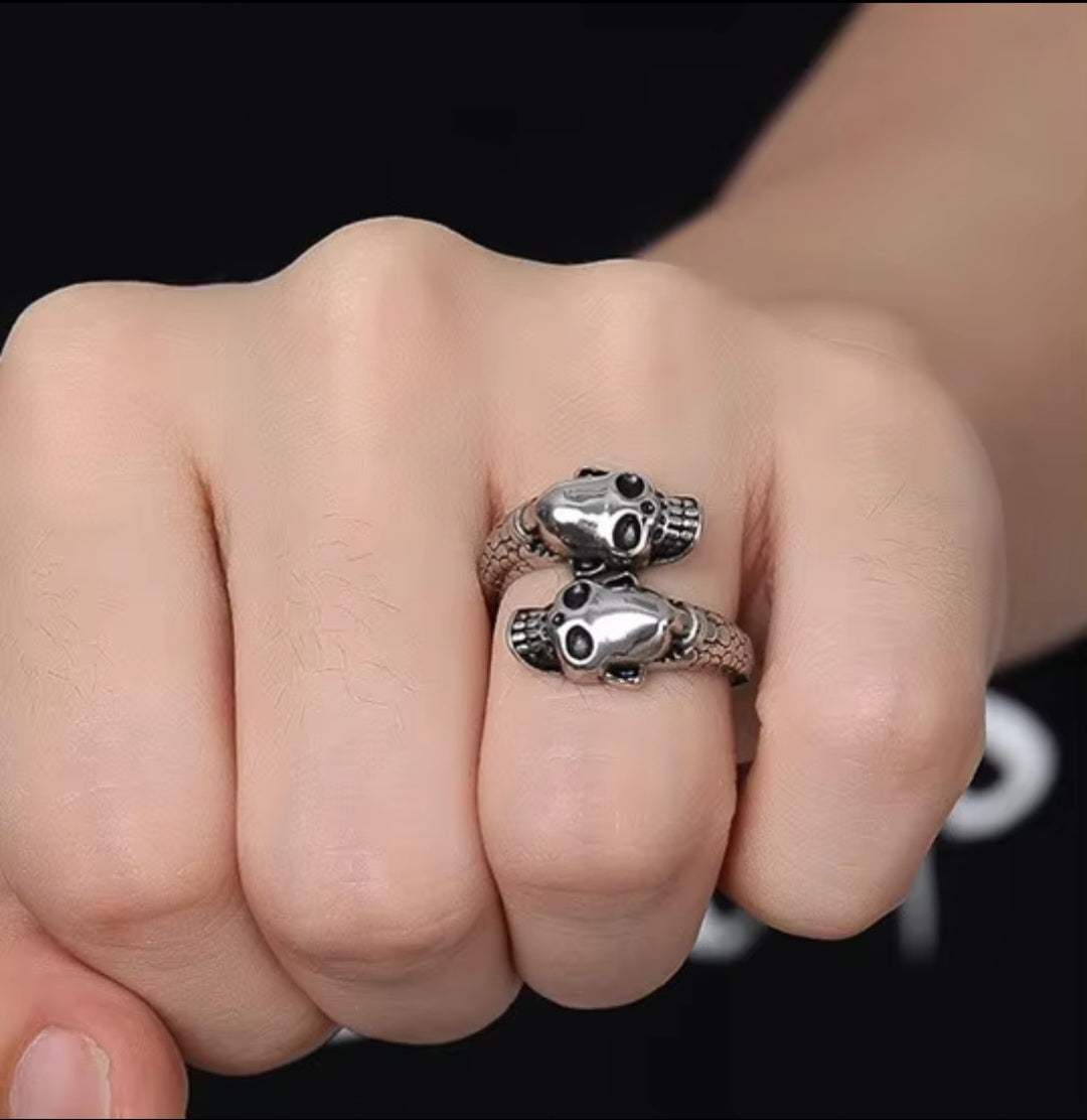 Gothic Adjustable Waterproof Stainless-Steel Skull Head for Men and Women. - YeYesJewelryDesign