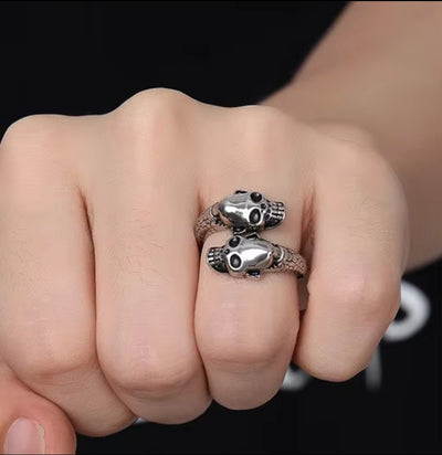 Gothic Adjustable Waterproof Stainless-Steel Skull Head for Men and Women. - YeYesJewelryDesign