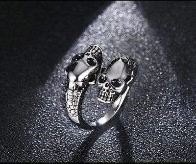 Gothic Adjustable Waterproof Stainless-Steel Skull Head for Men and Women. - YeYesJewelryDesign