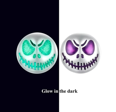 925 Sterling Silver Glow in the Dark Stud Tiny Earrings. - YeYesJewelryDesign