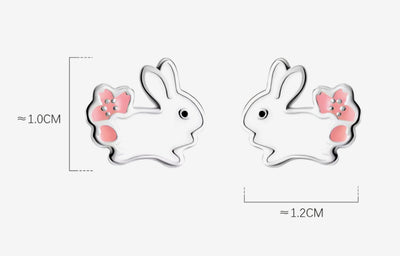 925 Sterling Silver Stud Tiny Animals Earrings. - YeYesJewelryDesign