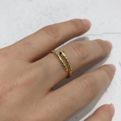 925 Sterling Silver Snake Ring - YeYesJewelryDesign