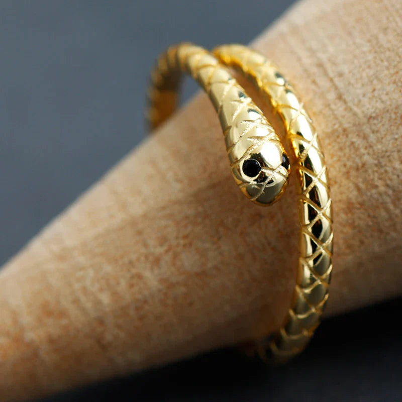 925 Sterling Silver Snake Ring - YeYesJewelryDesign