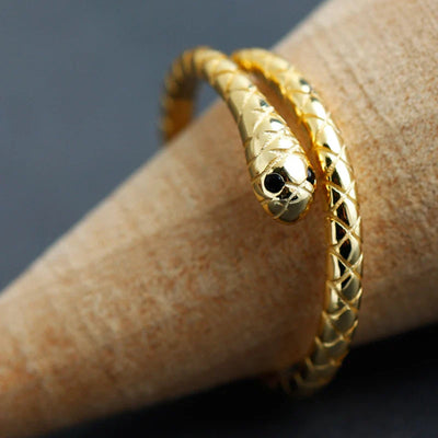 925 Sterling Silver Snake Ring - YeYesJewelryDesign