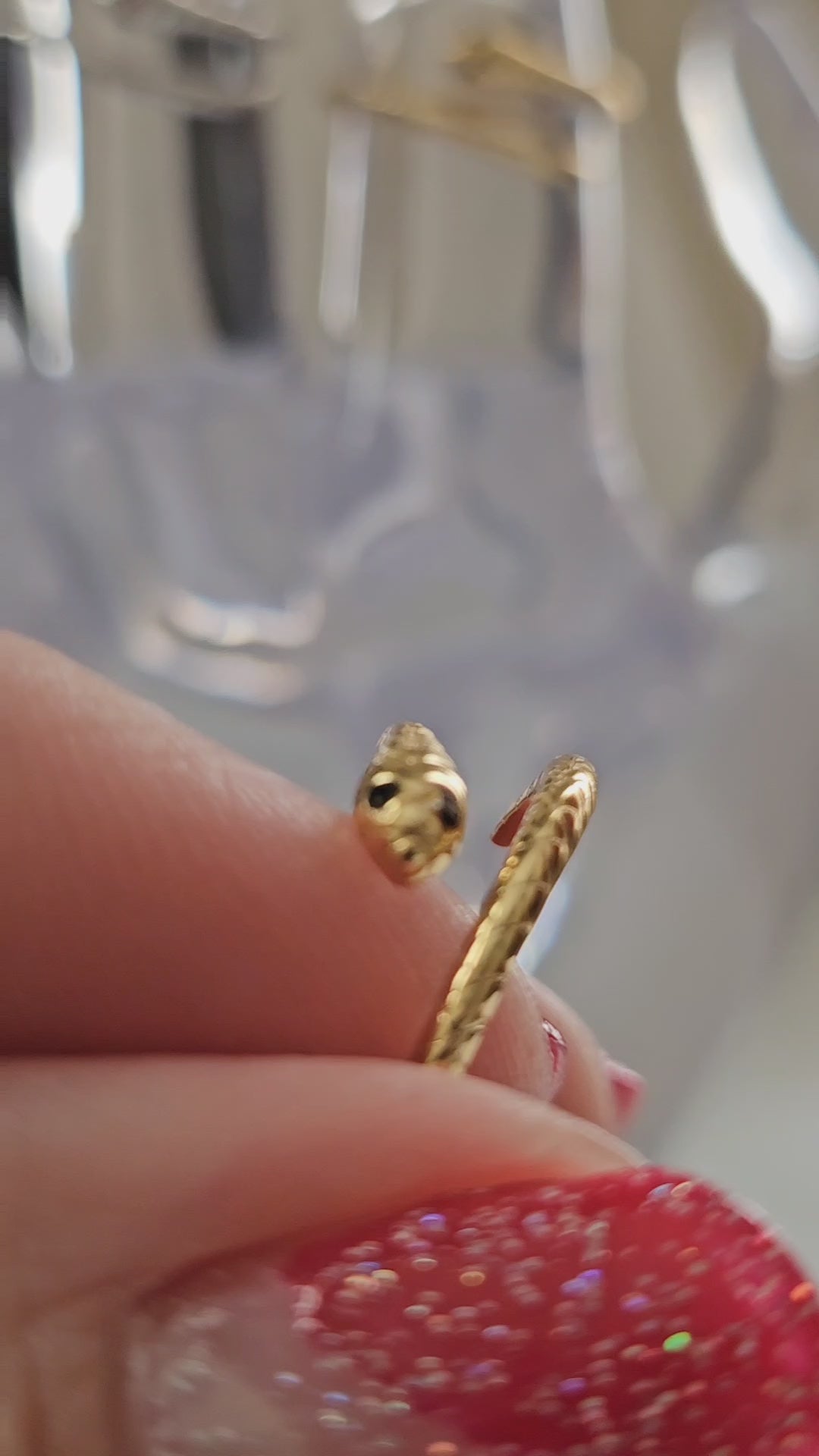 925 Sterling Silver Snake Ring
